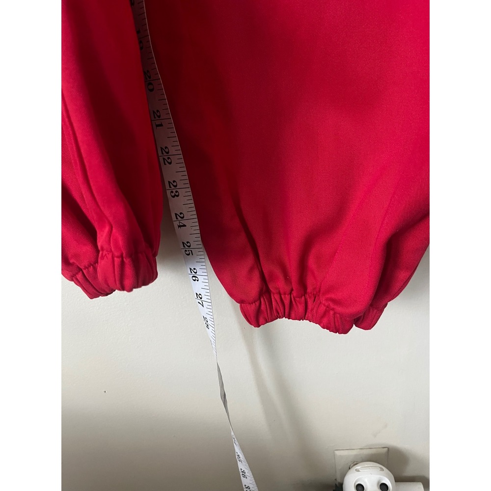 PrettyLittleThing Red Cargo Joggers Elastic Waist Utility Pants Womens Size 4 - Picture 5 of 7
